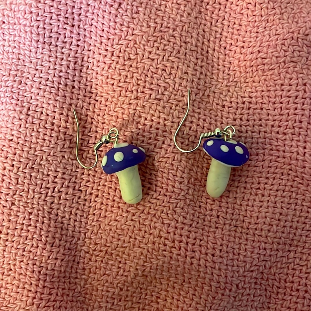 Clay Mushroom earrings